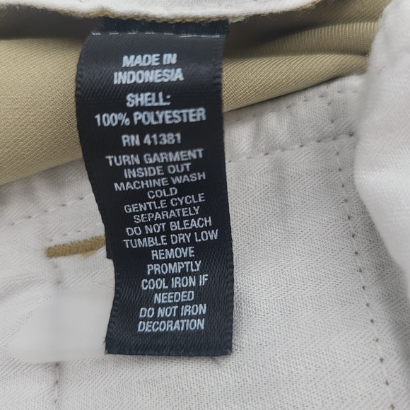 RLX Ralph Lauren Mens 42x27 Golf Pants Khaki Relaxed Fit Lightweight hemmed - Picture 6 of 10